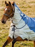 Rambo Turnout Rug Autumn Series Navy/Silver