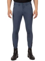 BR Riding Breeches Cas Knee Grip Navy Sky