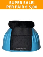 Super Sale! Vantaggio Bell Boots Rubber + Faux Fur Baby Blue