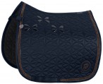 Eskadron Saddle Pad Platinum Mattgloss Bow Atlantic Blue