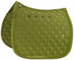 Eskadron Saddle Pad Platinum Highgloss Chain Jewel Moss Green