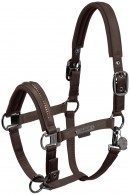 Eskadron Headcollar Platinum Glossy Crystal Teak Brown