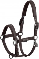 Eskadron Headcollar Platinum Faux Leather Teak Brown