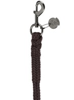 Eskadron Lead Rope Platinum + Snap Teak Brown