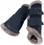 Eskadron Leg Protector Platinum Mesh + Faux Fur Atlantic Blue