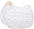 Eskadron Saddle Pad Satin Crystal Basics White