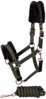 Harry's Horse Headcollar Set Denici Cavalli Scabiosa Olive