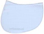 Eskadron Saddle Pad Cotton Jump Basics White + Silver Cord