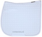 Eskadron Saddle Pad Cotton Basics White + Silver Cord