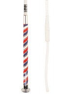 Fleck Dressage Whip Flag Swarovski White