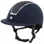 BR Riding Helmet Omega Glitter Navy/Chrome