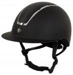 BR Riding Helmet Omega Painted Black/Chrome